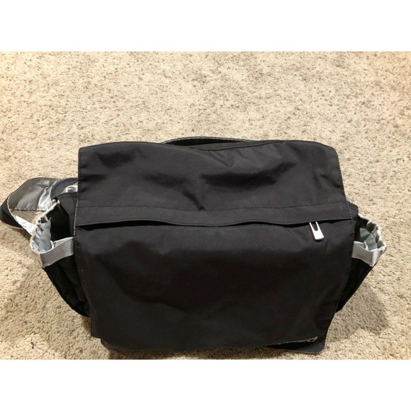 Ju Ju Be BLACK Crossbody MESSENGER or Shoulder DIAPER BAG Comfort Strap Z20 - Picture 7 of 12